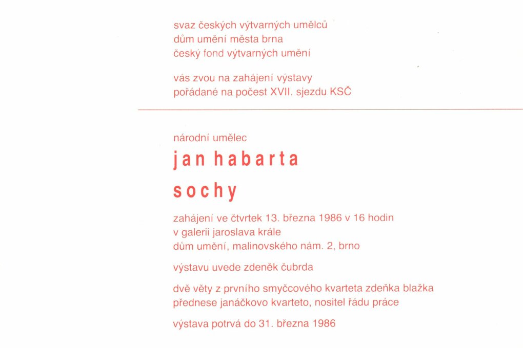 Jan Habarta – sochy